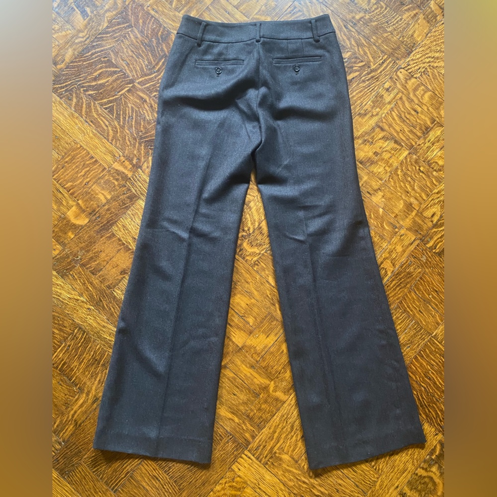 Dark Brown and Black Wool Ann Taylor Loft Pants - Size 2 - Kate Fit - Picture 5 of 12